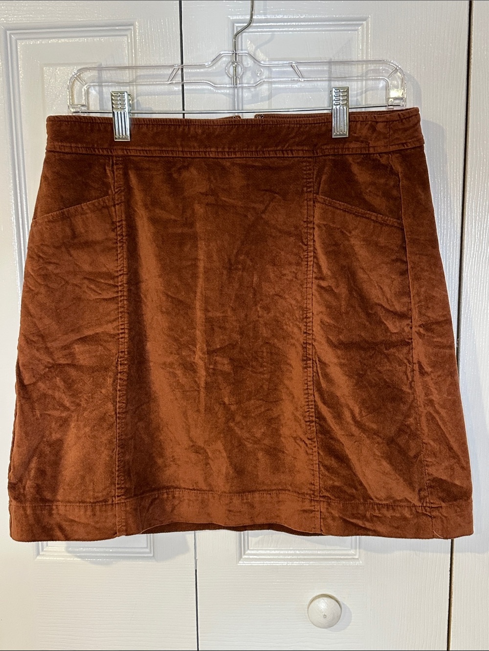 LOFT Warm Brown Mini Skirt | S
